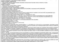 Aviso de Convocatoria